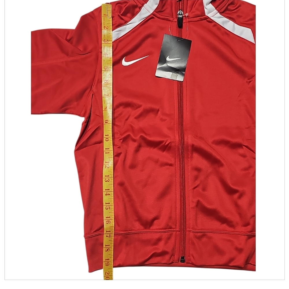 Nike Boys Track Jacket Red Full Zip NWT Youth (Size S) - Picture 4 of 5